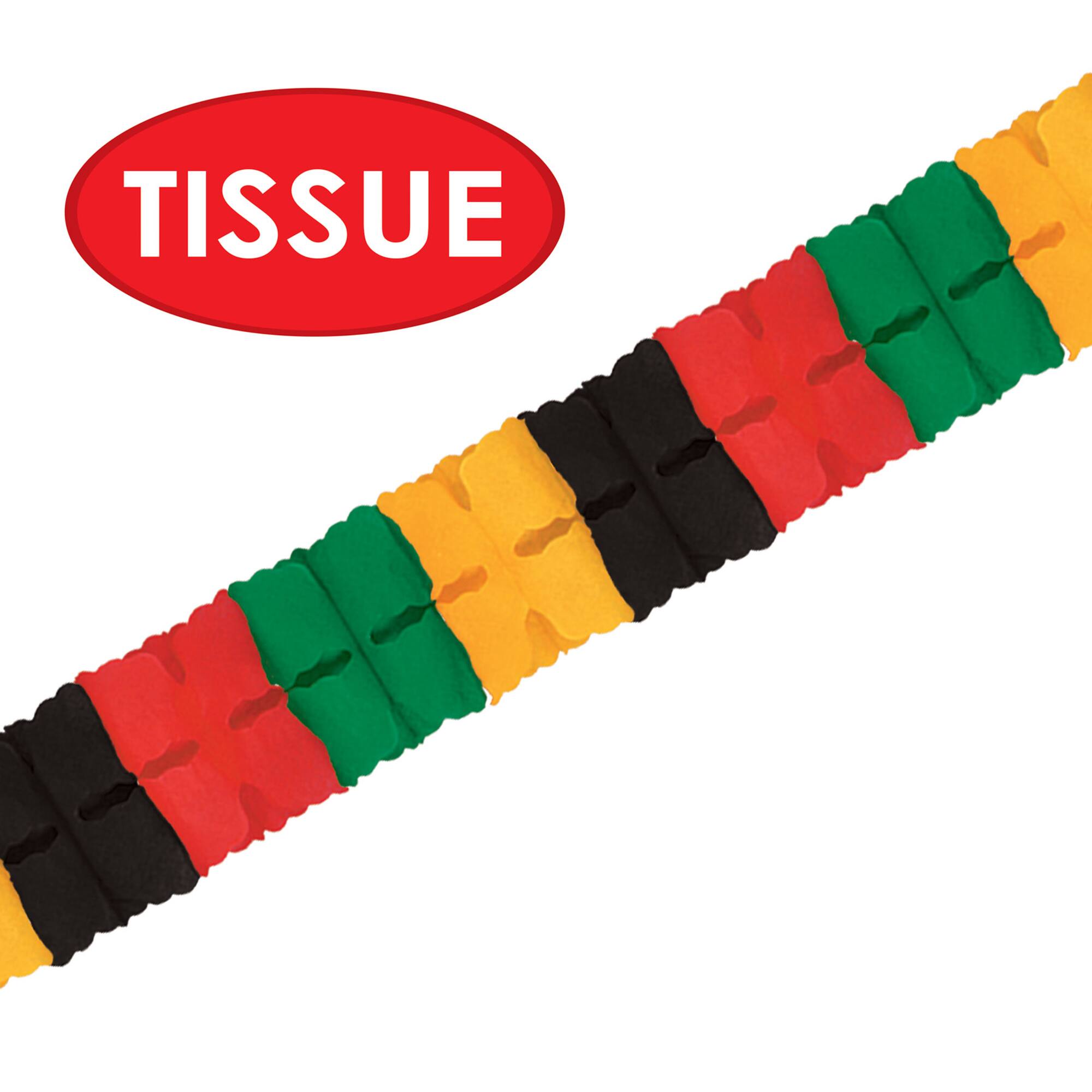 Beistle 4.5" x 12ft. Black, Red, Green & Yellow Leaf Garlands, 2ct.